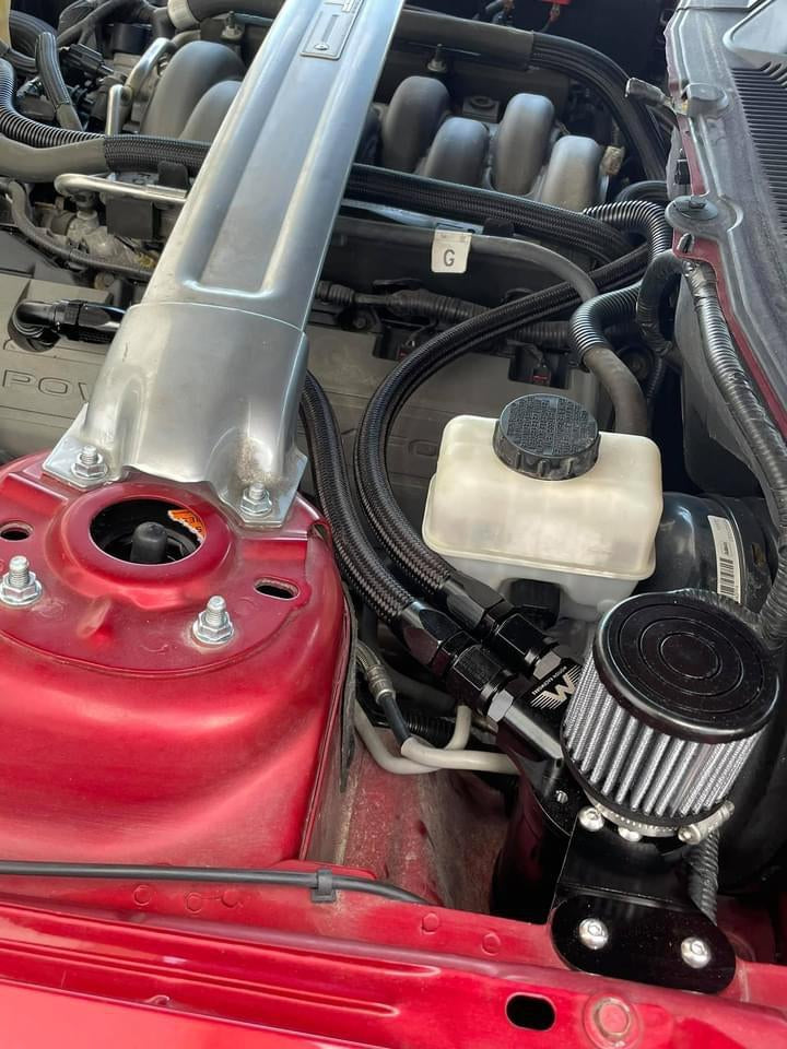 Coyote Ford PCV Fittings and Catch Cans Motion Raceworks