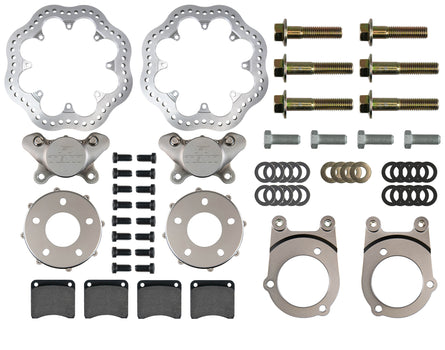 2014-2019 Corvette C7, Front Drag Kit 2 Piston (Reusing Factory Hubs) - 001-0300-1-TBM Brakes-Motion Raceworks