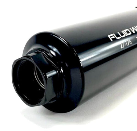 Fluidworks Dual Outlet 32GPM Post Fuel Filter w/ Mount (10 Micron)