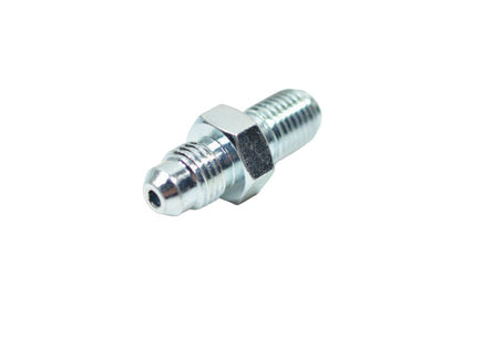 Brake Hardline Fitting, Male -3 AN to Male 3/8-24 in. Inverted Flare, Steel, Zinc Plated Each 650302 Fragola - Motion Raceworks