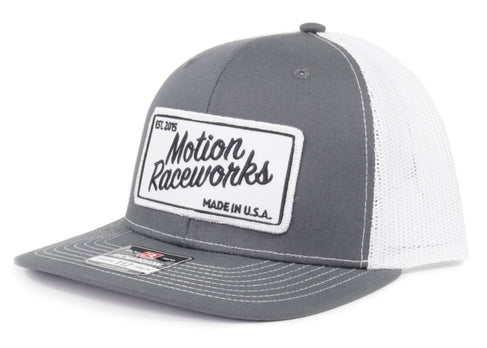 Motion Heritage Hat Dark Gray/White Snapback - Motion Raceworks