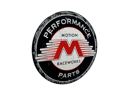 Motion Raceworks 12" Stamped Metal Sign