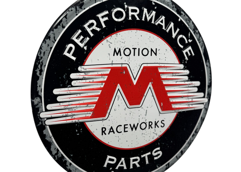 Motion Raceworks 12" Stamped Metal Sign - Motion Raceworks