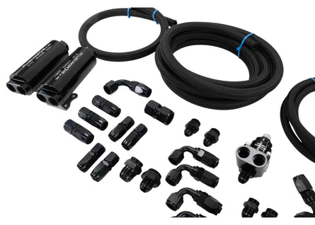 Extreme Swap Fuel System Plumbing Kit Dual 8AN Feed (Just add up to 6gpm pump) - Motion Raceworks