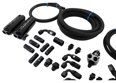 Extreme Swap Fuel System Plumbing Kit Dual 8AN Feed (Just add up to 6gpm pump) - Motion Raceworks