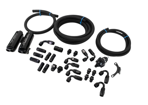 Extreme Swap Fuel System Plumbing Kit Dual 8AN Feed (Just add up to 6gpm pump) - Motion Raceworks