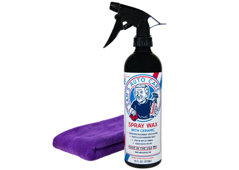 Sam's Spray Wax Kit w/ Microfiber Towel - Motion Raceworks
