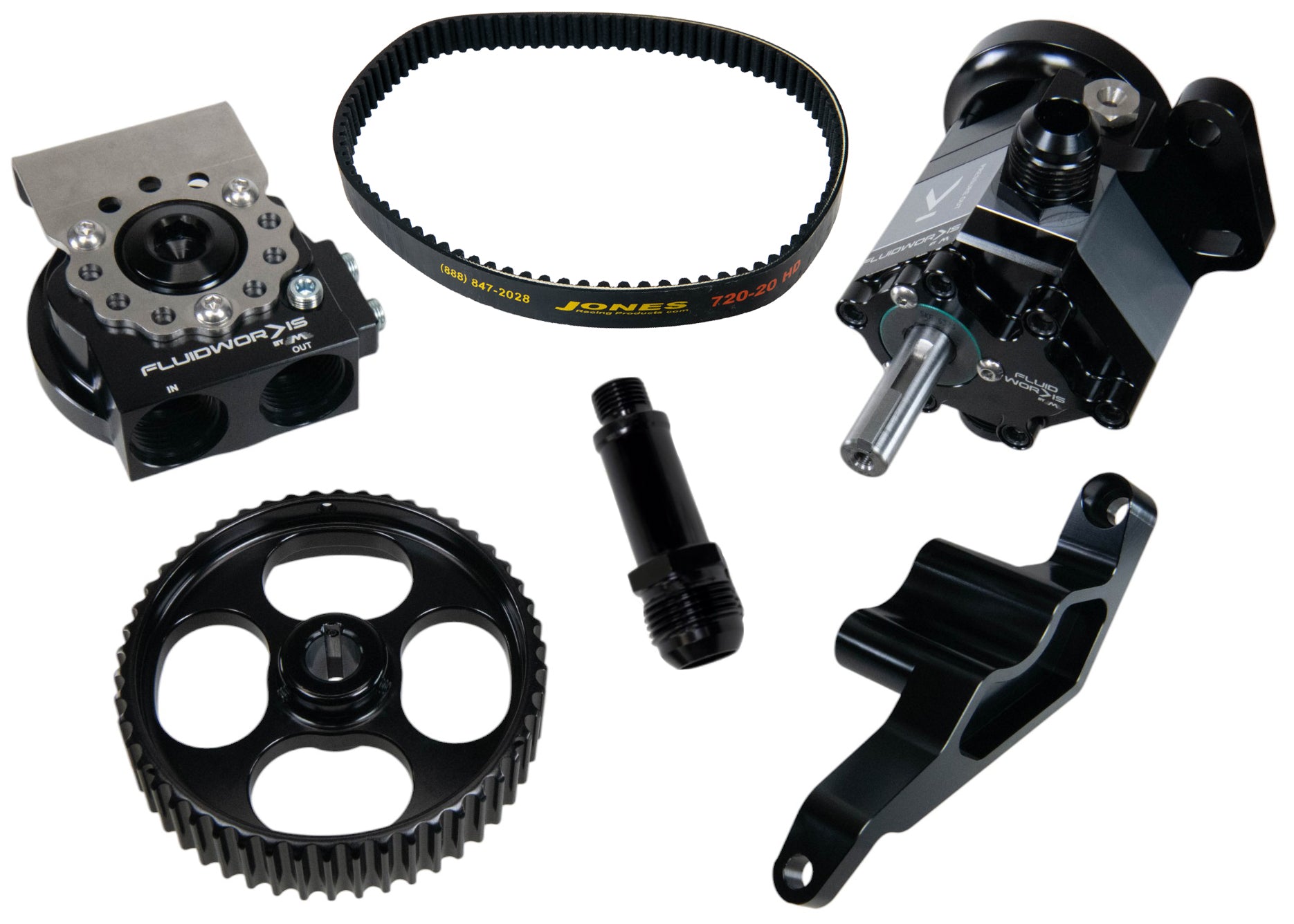 LS Single Stage External Wet Sump Oiling System Kit 50 tooth HTD