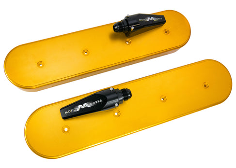 LS Race Gold Anodized Billet Valve Covers - Motion Raceworks