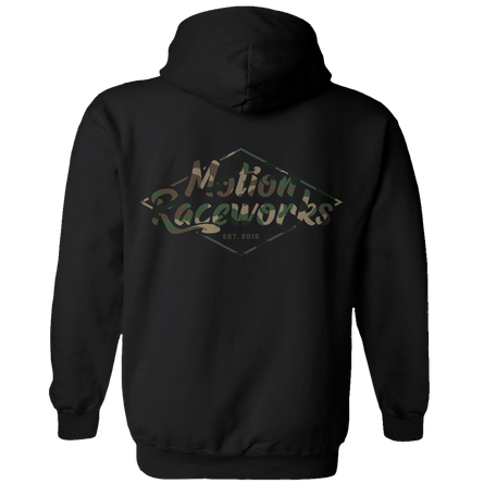 Motion Raceworks Camo Print Pull Over Hoodie