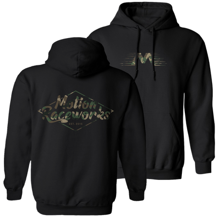 Motion Raceworks Camo Print Pull Over Hoodie - Motion Raceworks