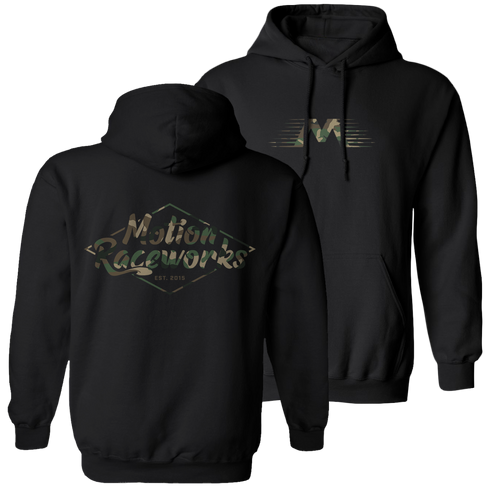 Motion Raceworks Camo Print Pull Over Hoodie - Motion Raceworks