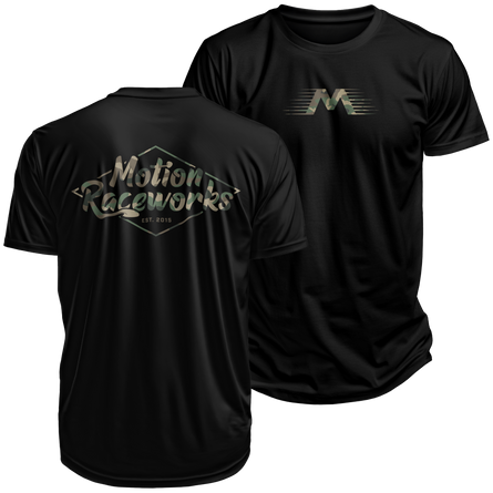 Motion Camoflauge Black Shirt Gildan