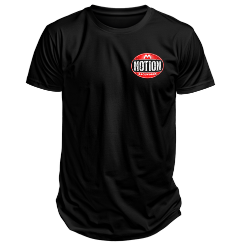 Motion Vintage Series Oil Can Shirt Black - Motion Raceworks