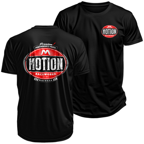 Motion Vintage Series Oil Can Shirt Black - Motion Raceworks