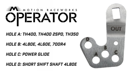 BLEM Powerglide Operator Series Billet Shifter Rear Exit BLEM-Motion Raceworks-Motion Raceworks
