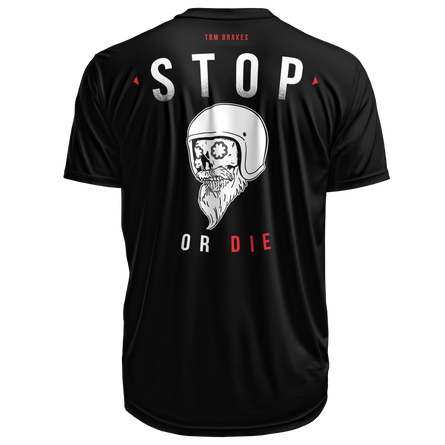 Stop or Die Skull Shirt TBM Brakes (Black) S-4X - Motion Raceworks