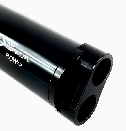 Fluidworks Dual Outlet 32GPM Post Fuel Filter w/ Mount (10 Micron)