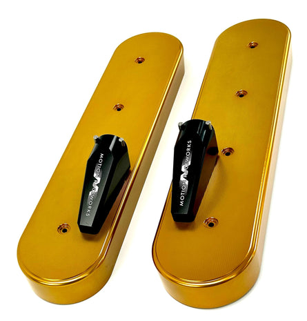 LS Xtra Clearance Race Gold Anodized Billet Valve Covers