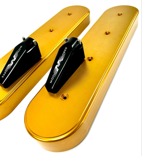 LS Race Gold Anodized Billet Valve Covers - Motion Raceworks