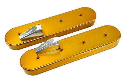 LS Xtra Clearance Race Gold Anodized Billet Valve Covers