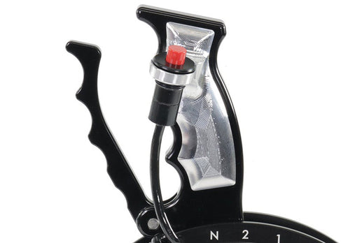 Operator Button Billet Grip Insert Set Bare Aluminum 16-144-03 (Button Not Included) - Motion Raceworks