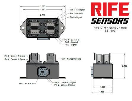 RIFE DTM 4 Sensor Hub (5v and Sensor Ground Distribution)