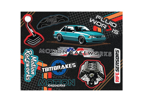 Calypso Foxbody Sticker Sheet 8.5"x11" - Motion Raceworks