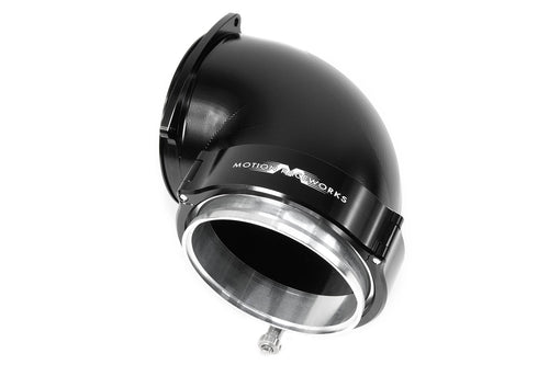 Attachment Only: High Flow 90° Tight Radius 4" Quick Seal for ICON 92mm-Motion Raceworks-Motion Raceworks