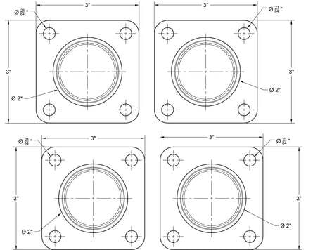 Billet Single Firewall Pass Thru 20 ORB for Intercooler, Burn Down PCV & More-Motion Raceworks-Motion Raceworks