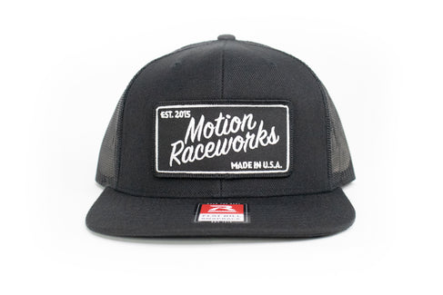 Motion Heritage Flat Bill Black Snapback 95-134-Motion Raceworks-Motion Raceworks