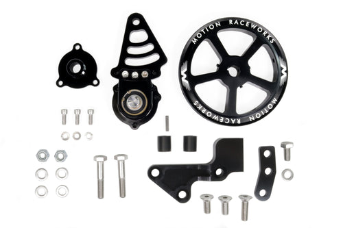 Motion Raceworks Passenger Side Cable Drive LS Mechanical Fuel Pump Bracket Corvette Spacing-Motion Raceworks-Motion Raceworks