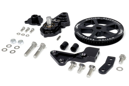 Motion Raceworks Passenger Side Cable Drive LS Mechanical Fuel Pump Bracket Corvette Spacing-Motion Raceworks-Motion Raceworks