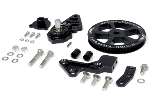 Motion Raceworks Passenger Side Cable Drive LS Mechanical Fuel Pump Bracket Corvette Spacing-Motion Raceworks-Motion Raceworks