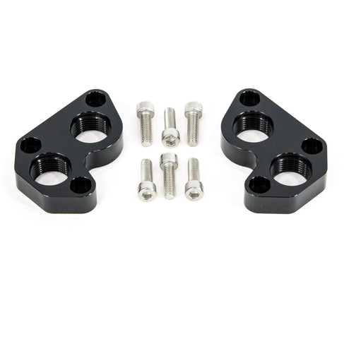 Motion Raceworks Black Anodized LS Remote Mount Water Block Pump Adapters -12AN-Motion Raceworks-Motion Raceworks