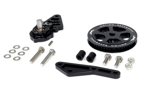 Motion Raceworks Driver Side LS Mechanical Belt Drive Fuel Pump Bracket F-Body Spacing-Motion Raceworks-Motion Raceworks