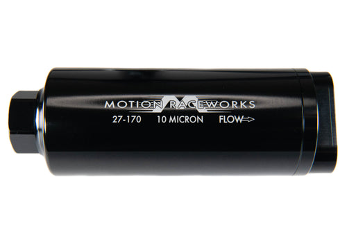 Motion Raceworks Single 12ORB Inlet/Dual 10ORB Outlet Post Fuel Filter w/ Mount (10 Micron) 27-170-Motion Raceworks-Motion Raceworks
