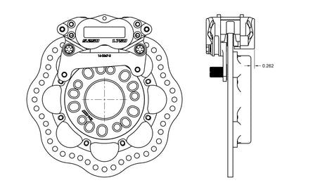 16-22 Ford Mustang S550 Rear Drag Racing Brake Kit (Reusing Factory Hubs) - 001-0297-1-TBM Brakes-Motion Raceworks