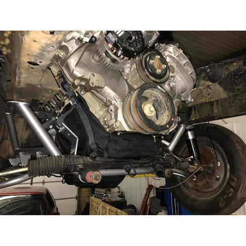Motion Raceworks 4.6 & 5.4 Modular Ford Engine Diaper, NHRA & IHRA Approved (For Motor Mounts, w/Cutouts)-Motion Raceworks-Motion Raceworks