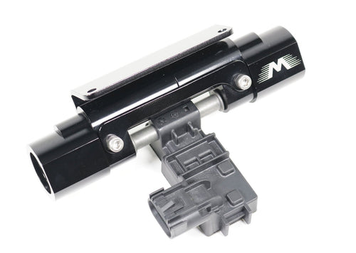 Billet Dual Channel In Line Flex Fuel Sensor Mount 6, 8, 10AN Sensor Not Included-Motion Raceworks-Motion Raceworks