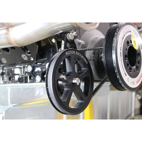 Motion Raceworks Passenger Side Cable Drive LS Mechanical Fuel Pump Bracket Corvette Spacing-Motion Raceworks-Motion Raceworks