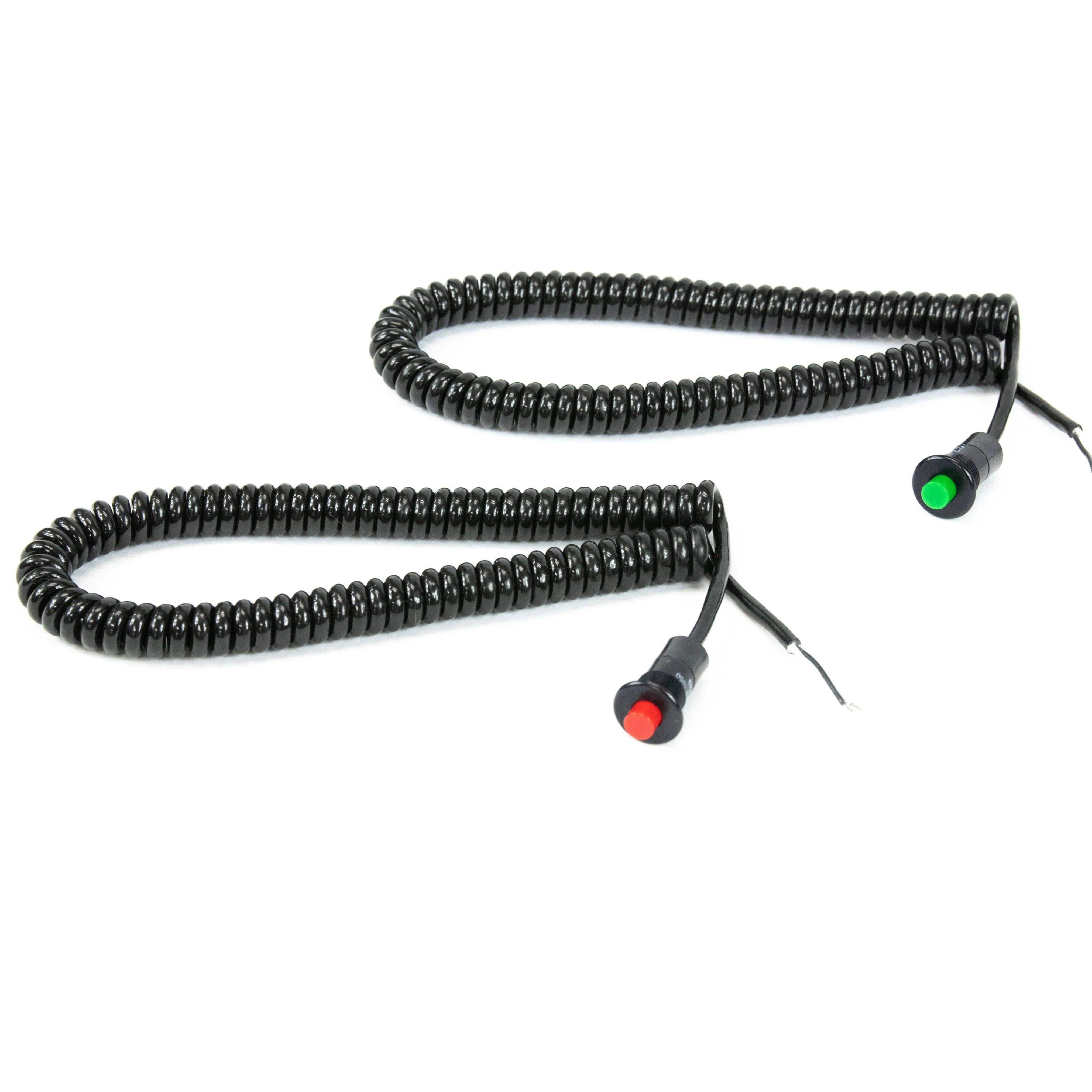 boost leash bump box Motion Raceworks Momentary Small Push Button w/6' Wound Cord (Red or Green) Red / Add 2 Pin Weather Pack Connector Kit (151007)