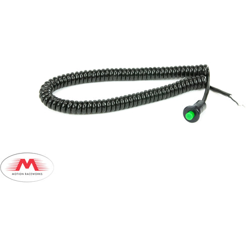 Motion Raceworks Momentary Small Push Button w/6' Wound Cord (Red or Green)-Motion Raceworks-Motion Raceworks