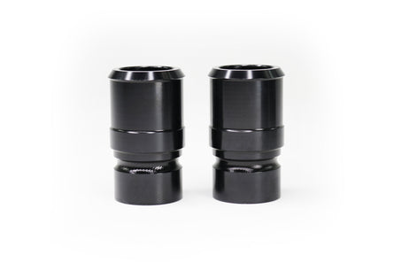 Billet Burn Down Breather Quick Release Fittings Clear Anodized (Pair) 32-130-Motion Raceworks-Motion Raceworks