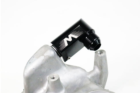 Billet Valve Cover Breather Attachment for Factory 5/8" Quick Release 10AN 90 Degree Adapter Fitting Gen V LT, Gen 3 Hemi, more.-Motion Raceworks-Motion Raceworks