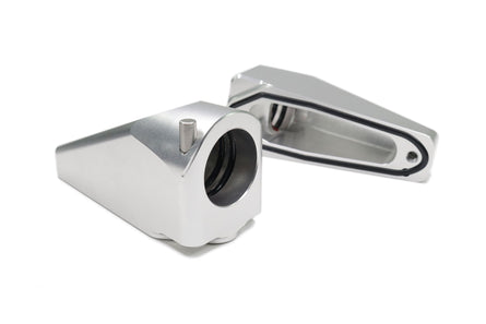 Billet Burn Down Breather Quick Release Fittings Clear Anodized (Pair) 32-130-Motion Raceworks-Motion Raceworks