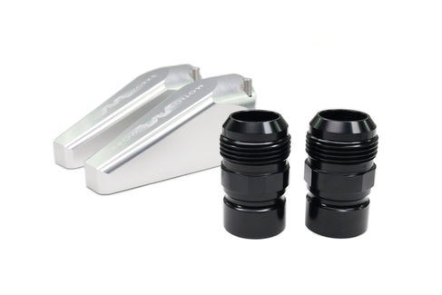 Billet Burn Down Breather Quick Release Fittings Clear Anodized (Pair) 32-130-Motion Raceworks-Motion Raceworks