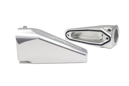 Billet Burn Down Breather Quick Release Fittings Clear Anodized (Pair) 32-130-Motion Raceworks-Motion Raceworks