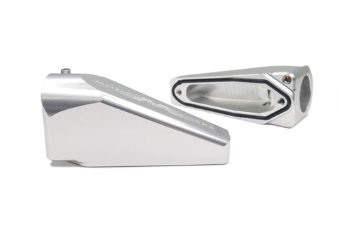 Billet Burn Down Breather Quick Release Fittings Clear Anodized (Pair) 32-130-Motion Raceworks-Motion Raceworks