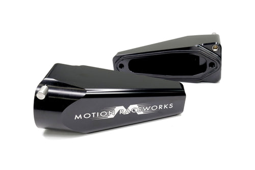 Billet Burn Down Breather Quick Release Fittings Black Anodized (Pair) 32-130BLK-Motion Raceworks-Motion Raceworks